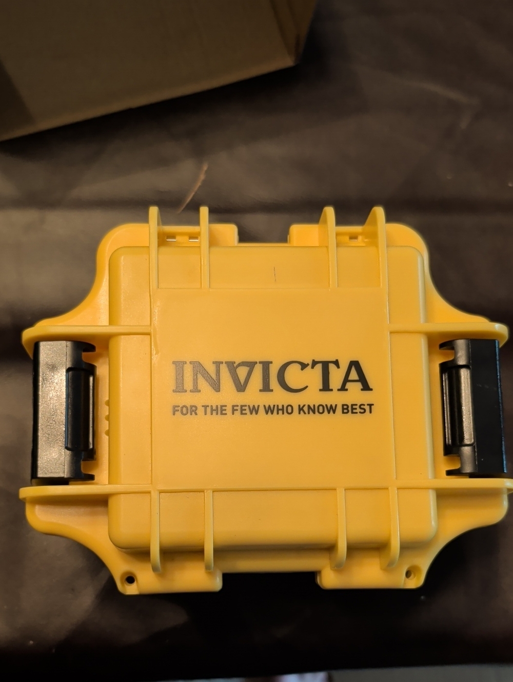 Invicta Dive Box Yellow Hard Protective Case with Black Latches